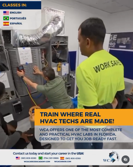 Learn a High-Demand Trade in the U.S. – Air Conditioning Course in Pompano Beach.